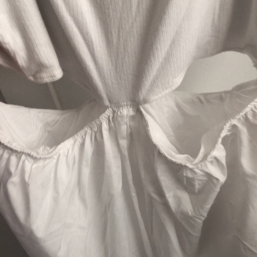 Abercrombie & Fitch White Cutout Midi Dress - Picture 4 of 9